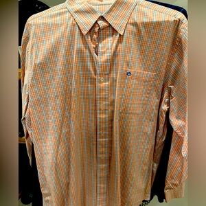 Southern Tide L/S Orange and Blue size XL